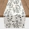 72" Monochromatic Floral Bunch Cotton Twill Runner